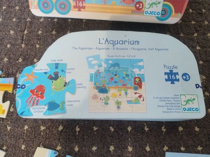 Djeco Jigsaw Puzzle - Aquarium 16pcs