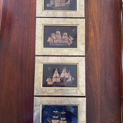 Prints - Set of 4 Vintage Sailing Boats - Glazed/Framed