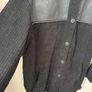 ZARA Black Cord Faux Leather Detail Shirt Jacket With Pockets Size Xs! Image 2
