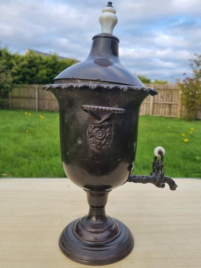 A nineteenth-century samovar (bamberka / urn for tea and hot water)