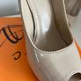 Sunrise Pearl/Beige Peep Toe Heel Image 6