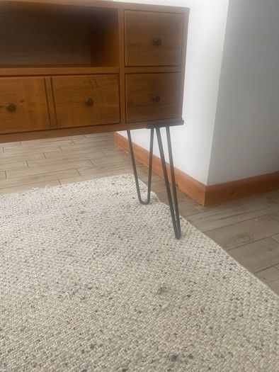 Mid-Century Style Wooden Console / Side Table with Drawers