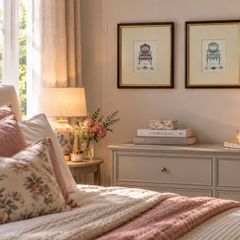 Pair of Vintage Framed Marina Romagnoli Chair Prints