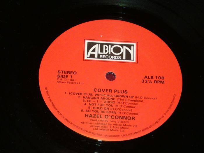 Hazel Oconnor Cover Plus 1981 Uk Pressing Lp Ex