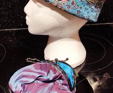 halloween 1920s flapper girl / gatsby vintage hat and handbag