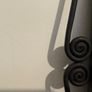 Black Cast Iron Mirror Image 2