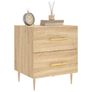 Bedside Cabinets 2 pcs Sonoma Oak 40x35x47.5 cm Engineered Wood Image 3