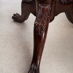 Antique Mahogany Tilt Top Tripod Table Ball & Claw Feet