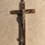German Crucifix Skull Crossbones Metal Golgotha Crucifix vintage Image 6