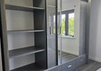Sliding Doors Wardrobe Sycylia 253cm LED - Grey
