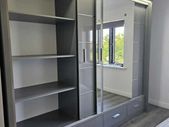 Sliding Doors Wardrobe Sycylia 253cm LED - Grey