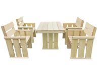 main image for ad 5 Piece Outdoor Dining Set Impregnated Pinewood