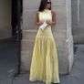 Yellow polka dress /midi / S/ new Image 3