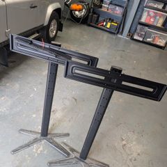 One For All Universal TV Floor Stands x2 Height Adjustable Pedestal Fits up to 65