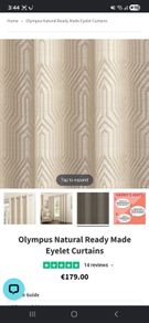 olympic eyelet curtains natural