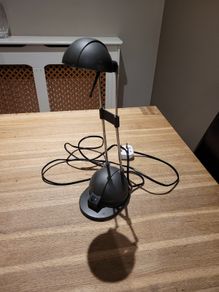 Dark grey desk lamp