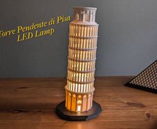 Bring a touch of Italy into your home with this detailed Leaning Tower of Pisa LED Lamp.