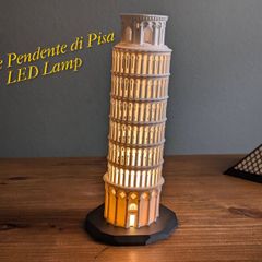 Bring a touch of Italy into your home with this detailed Leaning Tower of Pisa LED Lamp.