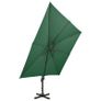 Cantilever Umbrella with Double Top 300x300 cm Green Image 3