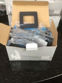 Data modular plates, 1 gang 2 modular plates