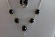 Gemstone Necklace &amp; Earrings Set
