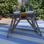 Wine picnic table & wine glasses Image 2
