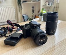 Canon Eos 100d + Efs 18-55mm + Ef 75-300mm
