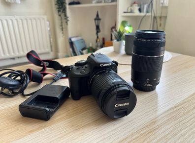 Canon Eos 100d + Efs 18-55mm + Ef 75-300mm