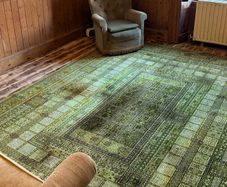 Wool & silk large rug