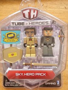BRAND NEW Tube Heroes - Sky Hero - Pack Mini Collectible Action Figure and Accessory