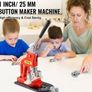 Button Maker Machine, 25mm (1 inch) Badge Punch Press Kit, Children DIY Gifts Pin Maker, Button Making Supplies with 500pcs Button Parts & Circle Cutter & Magic Book Image 2