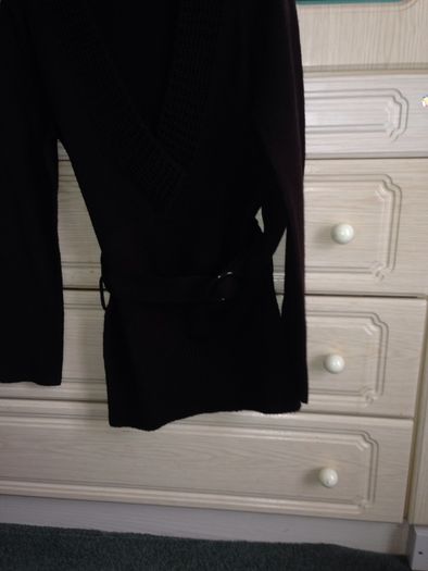 Long brown jumper with belt