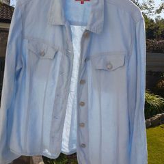 New blue fabulous linen sporty and smart pretty jacket