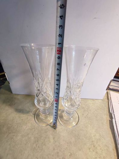 Lovely Set Of 2 Bohemian Vases.  No.  8.