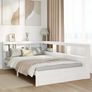 Bookcase Bed without Mattress White 90x190 cm Solid Wood Pine Image 2