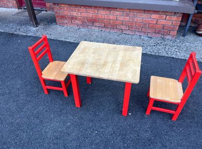 Children's table and chairs set