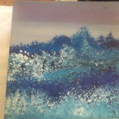 a small oil painting by  jack  klap signed