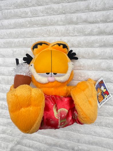 Garfield Cat Beach Red Shorts Ice Cream approx. 22 cm. Used Please see photos