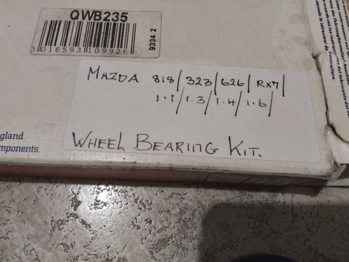 Mazda 323 / 626 Wheel Bearing Kit.