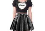 Littleforbig mini skirt leather