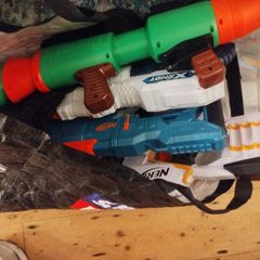 Bag of Nerf guns
