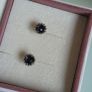 Pandora midnight star navy,blue crystal stud earrings very good condition fully hallmarked (no box Image 4