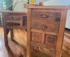 Pair of Imported Solid Wood Side Tables /Lockers