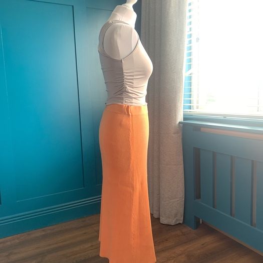 Ruched one shoulder cream top. Size S