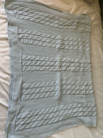 blue baby blanket
