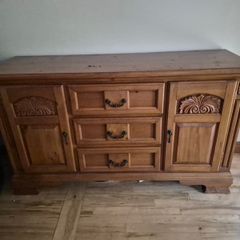 Oak side board