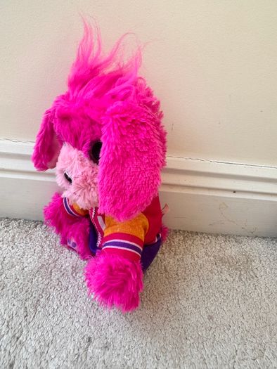 Scruff-A-Luvs Pink Puppy Dog Soft Plush approx. 23 cm. Used Dirty Please see photos