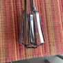 Vintage whisk , steel with orange bakelite handle Image 3
