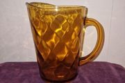 Vintage Large Amber Glass Jug