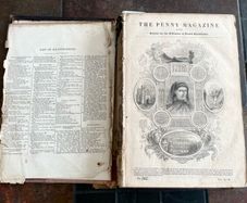 1841 Antique Book - The Penny Magazine (bound issue)